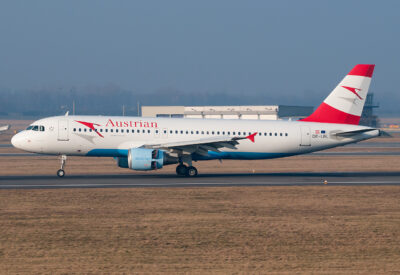 Austrian A320 OE-LBL VIE 150215