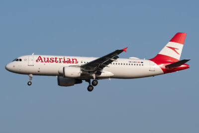 Austrian A320 OE-LBU FRA 240221