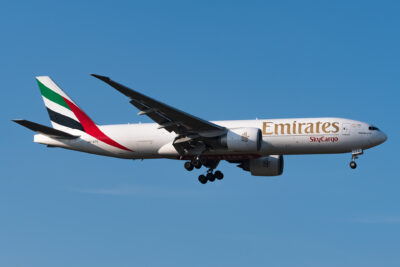 EmiratesSkyCargo 77F A6-EFE FRA 180218