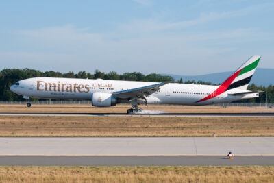 Emirates 77W A6-EGL FRA 280615