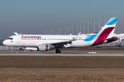 EurowingsEurope A320 OE-IEW MUC 160219