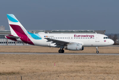 Eurowings A319 D-AGWX STR 130322