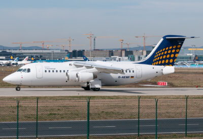 LufthansaRegional BAe146 D-AEWF FRA 300308
