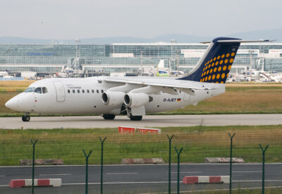 LufthansaRegional BAe146 D-AJET FRA 040709