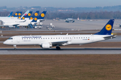 LufthansaRegional E195 D-AEMA MUC 070216