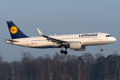 Lufthansa A20N D-AINJ FRA 180218