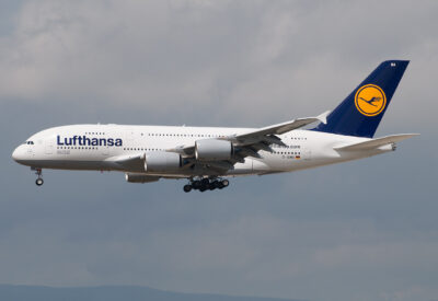 Lufthansa A380 D-AIMA FRA 170710