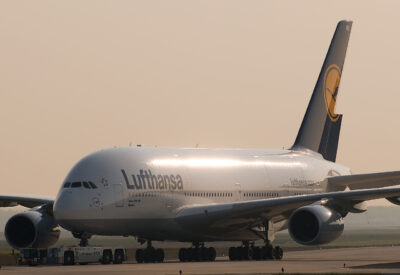 Lufthansa A380 D-AIMB FRA 220411