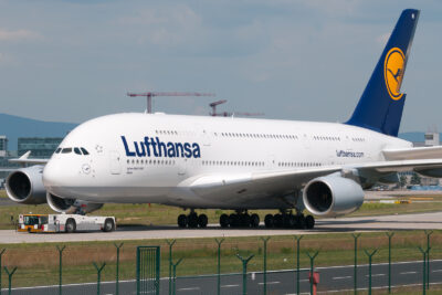 Lufthansa A380 D-AIMI FRA 280512