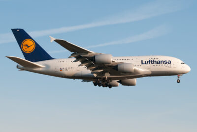 Lufthansa A380 D-AIML FRA 190415