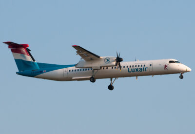 Luxair Dash8-Q400 LX-LGH FRA 080613