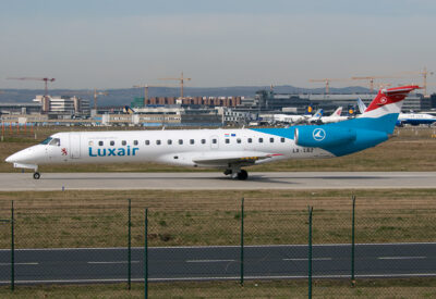 Luxair ERJ145 LX-LGZ FRA 300308