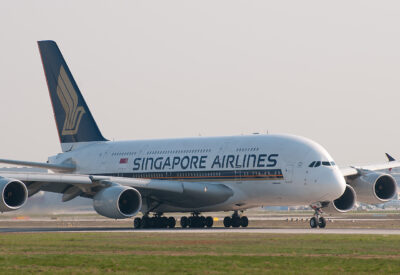 SingaporeAirlines A380 9V-SKB FRA 220411