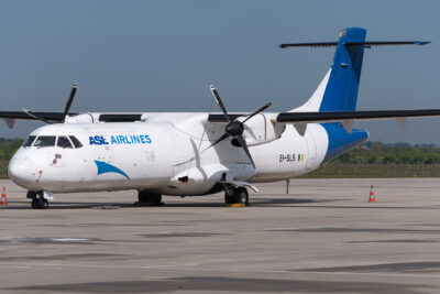 ASLAirlines ATR72F EI-SLS LEJ 290418