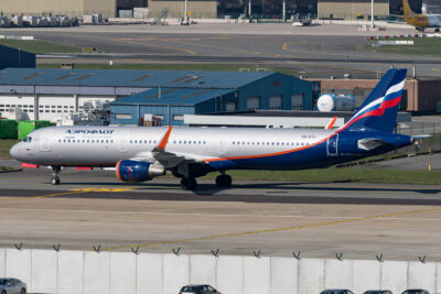 Aeroflot A321 VQ-BTU BRU 220319