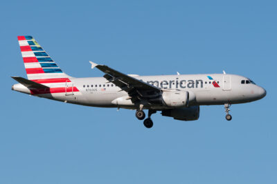 AmericanAirlines A319 N760US BWI 070822