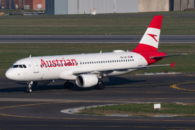 Austrian A320 OE-LBL BRU 210319