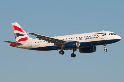 BritishAirways A320 G-EUYO BCN 070713