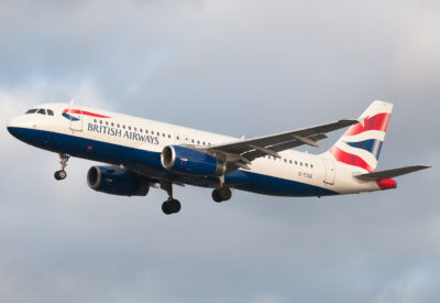 BritishAirways A320 G-TTOE LHR 070112