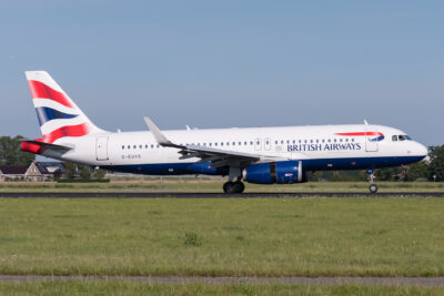 BritishAirways A32A G-EUYS AMS 300720