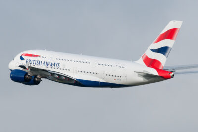 BritishAirways A380 G-XLED LHR 080216