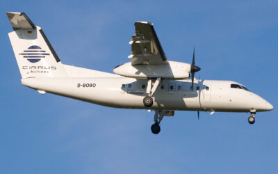 CirrusAirlines Dash8-200 D-BOBO HAM 141107