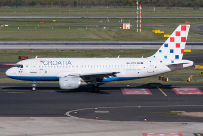 Croatia A319 9A-CTH DUS 290918a