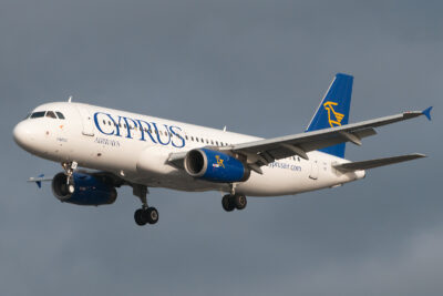 CyprusAirways A320 5B-DCK LHR 070112