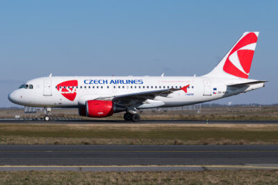 CzechAirlines A319 OK-NEO CDG 260218
