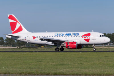 CzechAirlines A319 OK-REQ AMS 300720