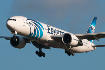 Egyptair 77W SU-GDN LHR 070112