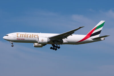 EmiratesSkyCargo 77F A6-EFH AMS 300720