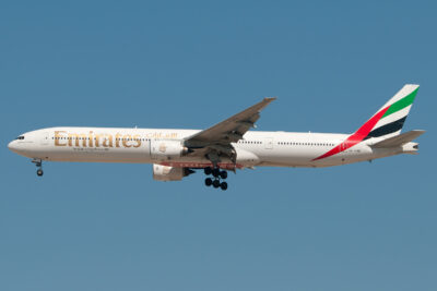 Emirates 773 A6-EMN DXB 150214