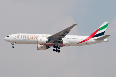 Emirates 77L A6-EWD DXB 100214