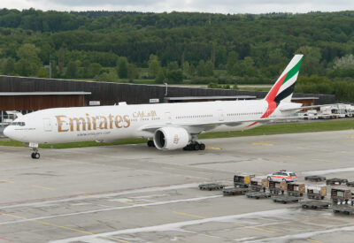Emirates 77W A6-ECE ZRH 140510