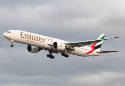 Emirates 77W A6-EGJ LHR 070112