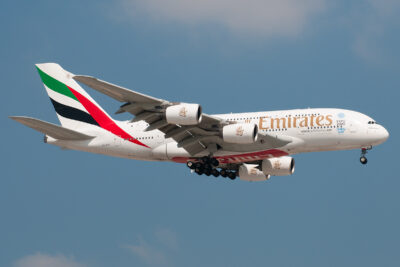 Emirates A380 A6-EDE DXB 130214