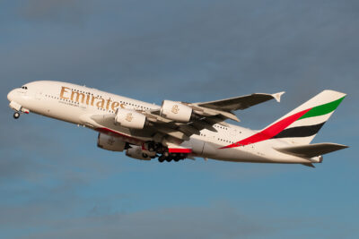Emirates A380 A6-EDG LHR 060112