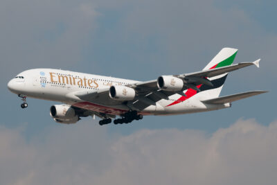 Emirates A380 A6-EDH DXB 110214