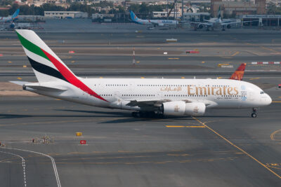 Emirates A380 A6-EDM DXB 120214