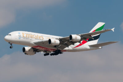 Emirates A380 A6-EDN DXB 110214