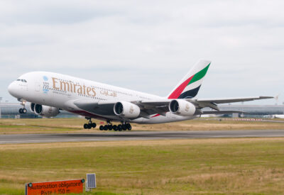 Emirates A380 A6-EDY CDG 040713