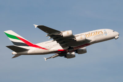 Emirates A380 A6-EED LHR 180213