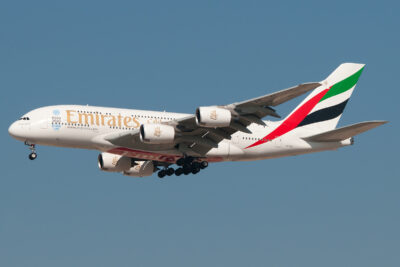Emirates A380 A6-EEI DXB 150214