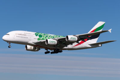 Emirates A388 A6-EEW DUS 300918