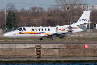 ExecutiveAviationService Cessna550 G-YPRS LCY 060315