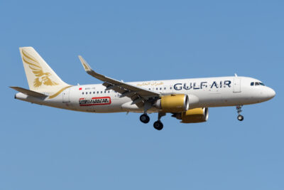 GulfAir A20N A9C-TC ATH 090623