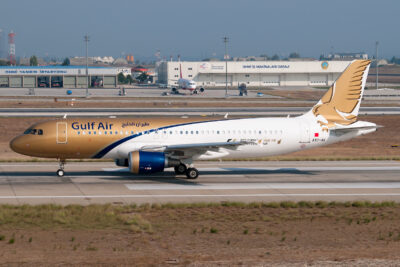 GulfAir A320 A9C-AK IST 031012