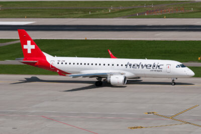 HelveticAirways E190 HB-JVR ZRH 200817