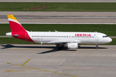 Iberia A320 EC-ILS ZRH 020921